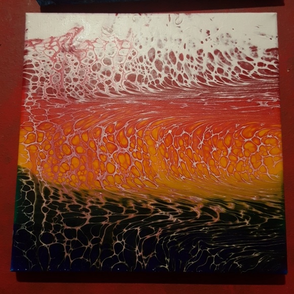 Acrylic Swipe Painting